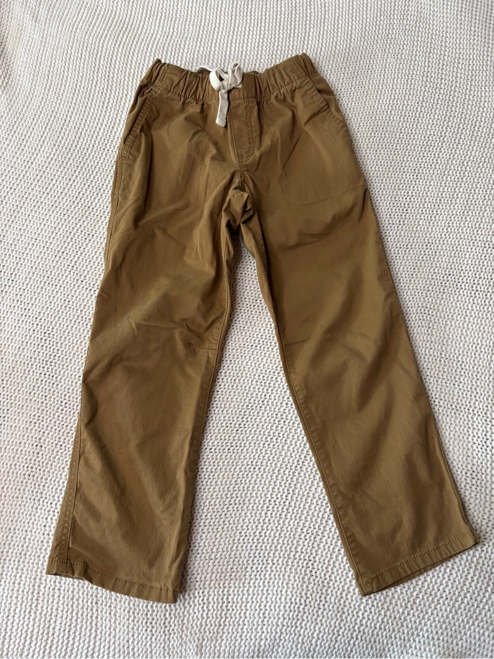 Boy’s Casual Drawstring Pants in Brown